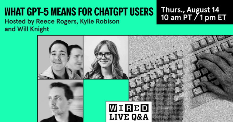 Připojte se k našemu dalšímu živému proudu: Co znamená GPT-5 pro uživatele Chatgpt