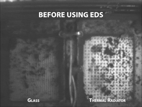 Před a po animaci EDS v akci